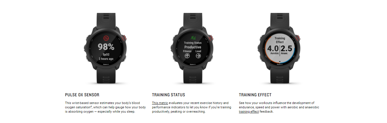 Features of the Garmin Forerunner 245 Music